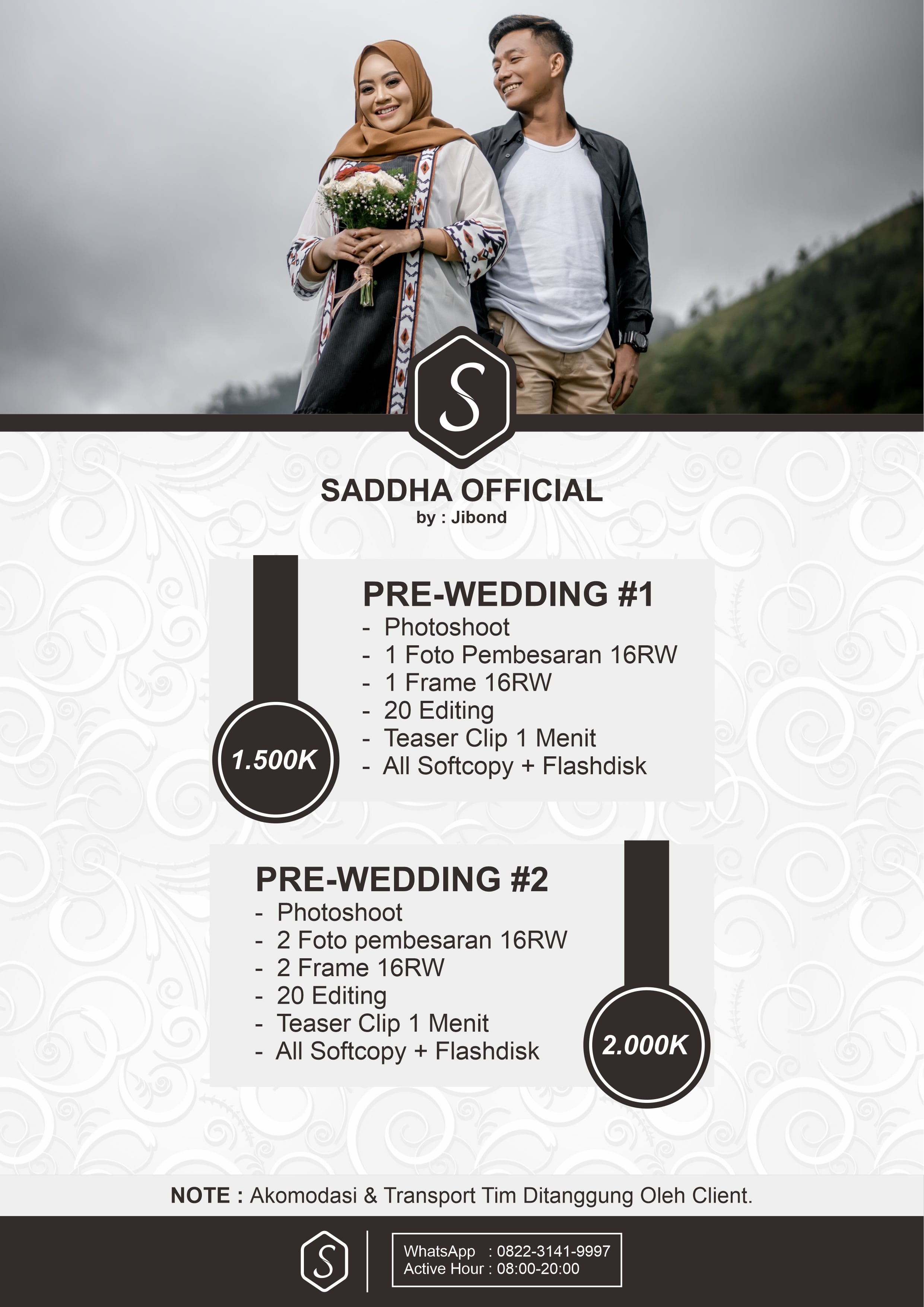 Pricelist 2020 untuk Saddha Official by Jibond